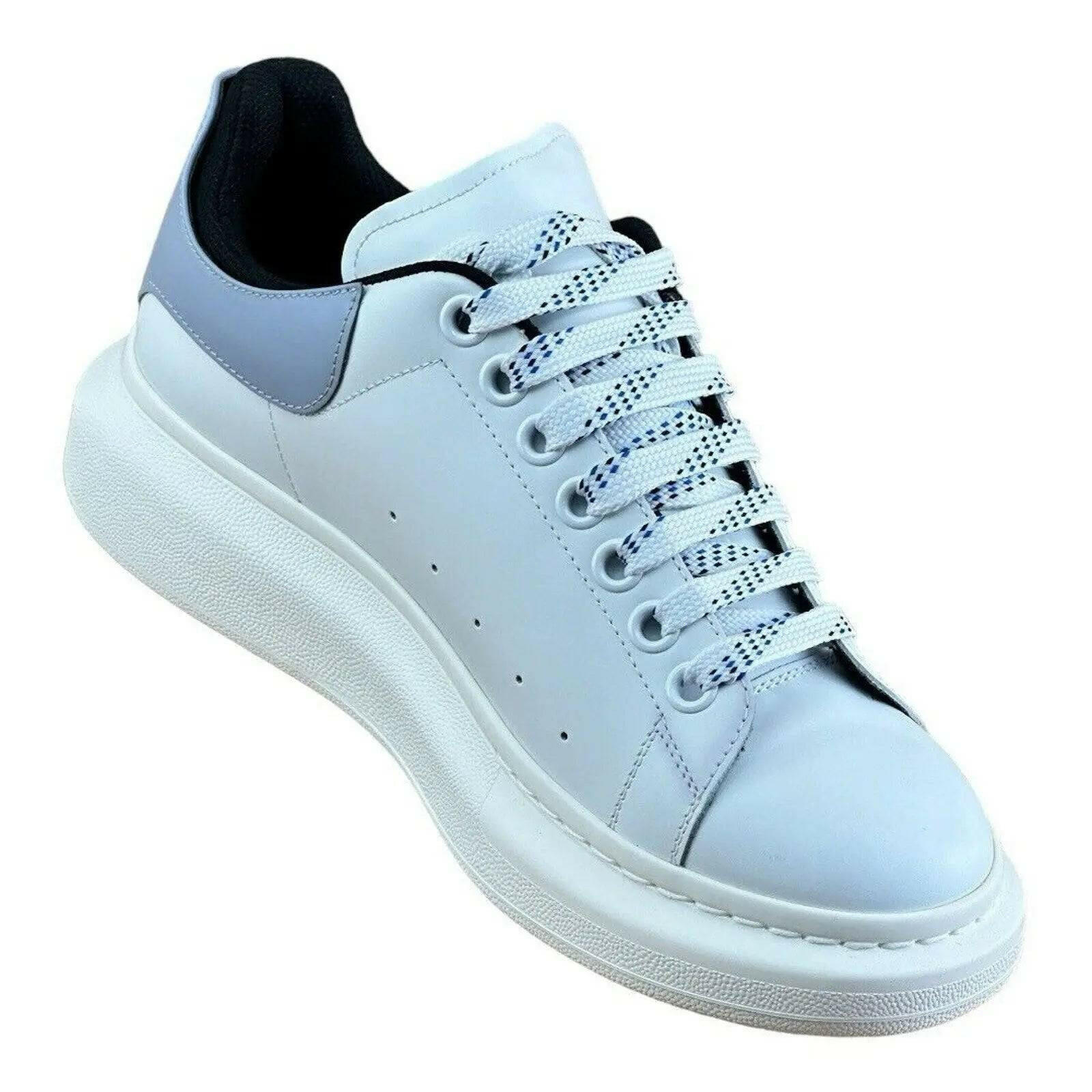 Alexander McQueen Oversized White Spring Blue Sneaker ( Men) - AZINIAlexander McQueen