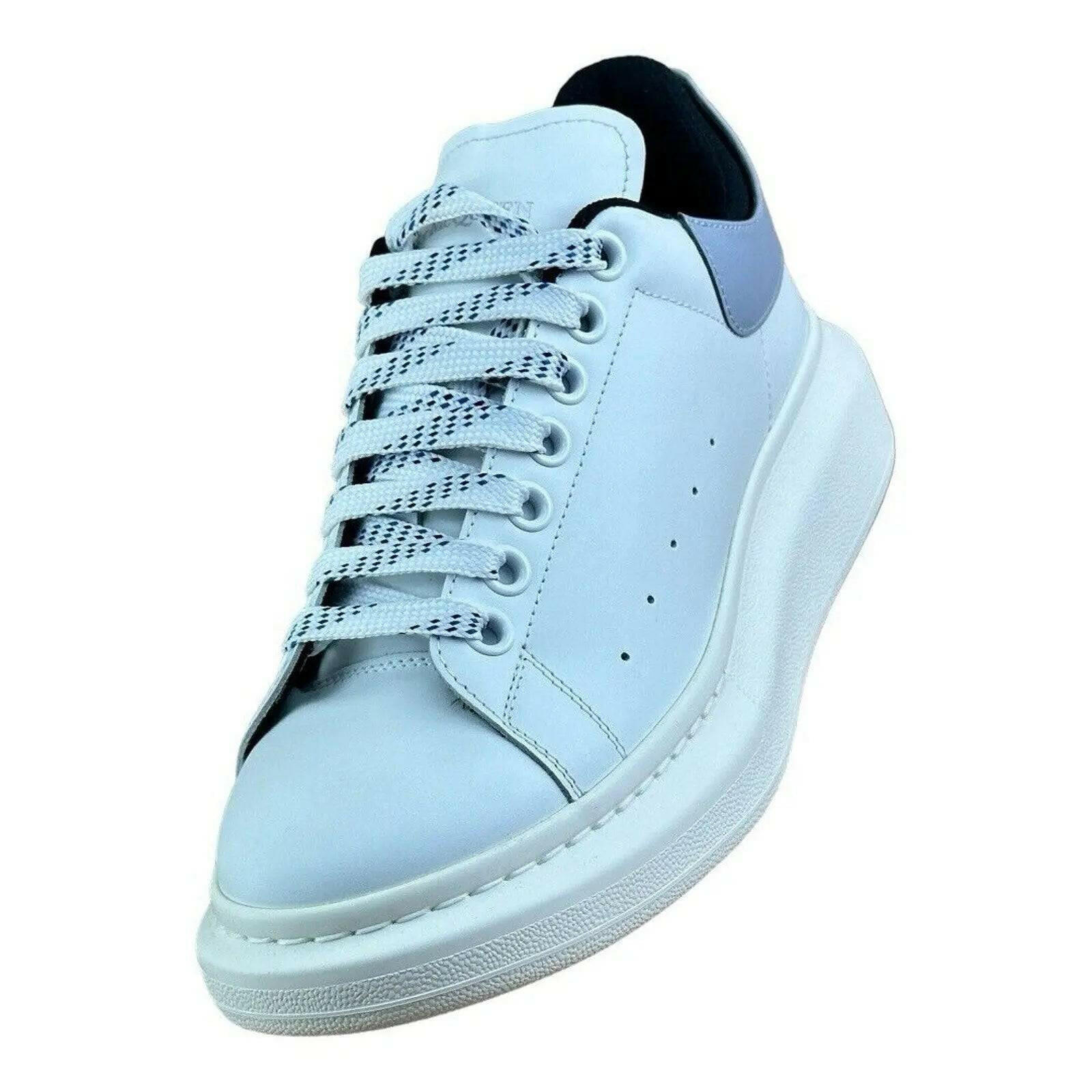 Alexander McQueen Oversized White Spring Blue Sneaker ( Men) - AZINIAlexander McQueen