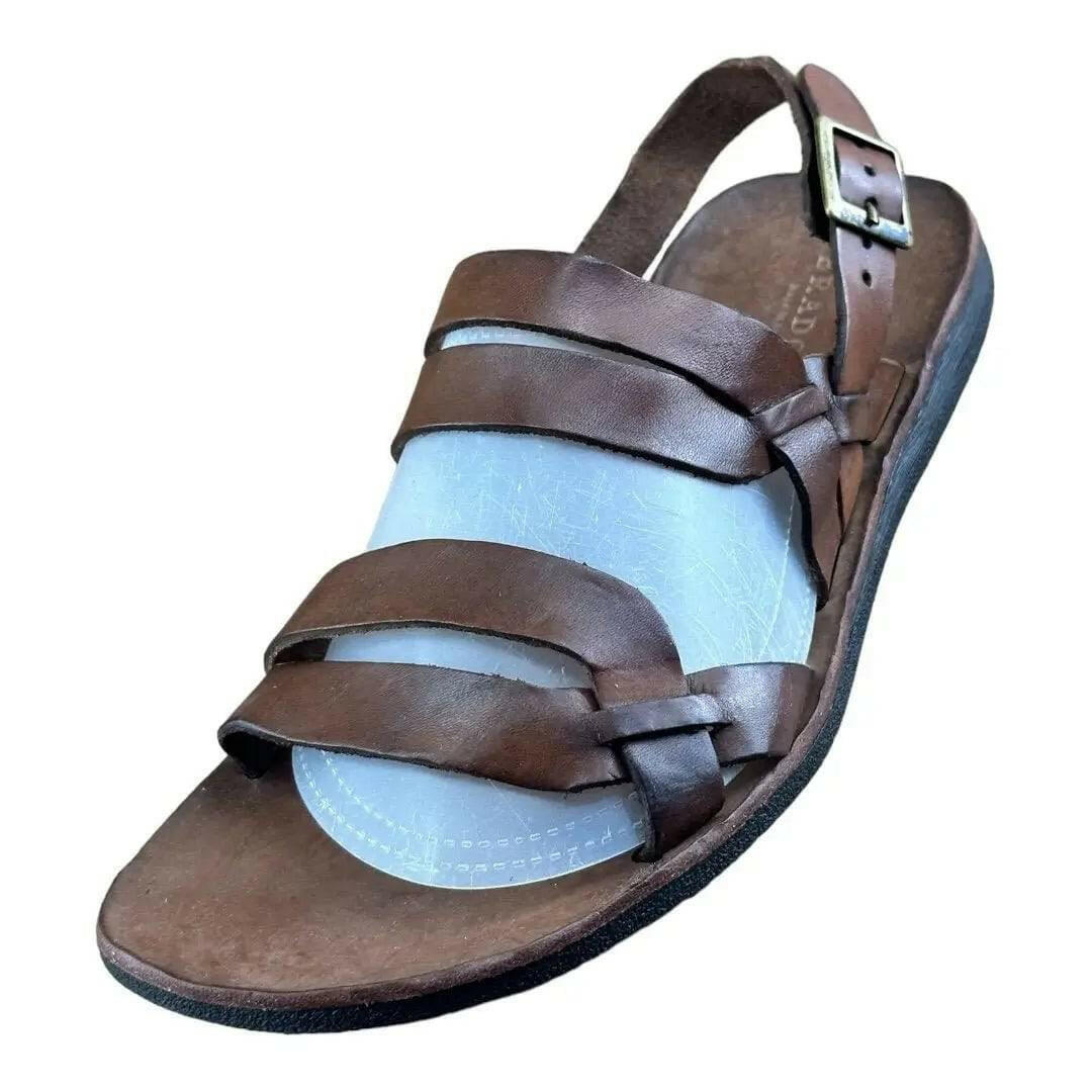 BRADOR Tiger Mahogany Brown Sandal Men - AZINIBRADOR