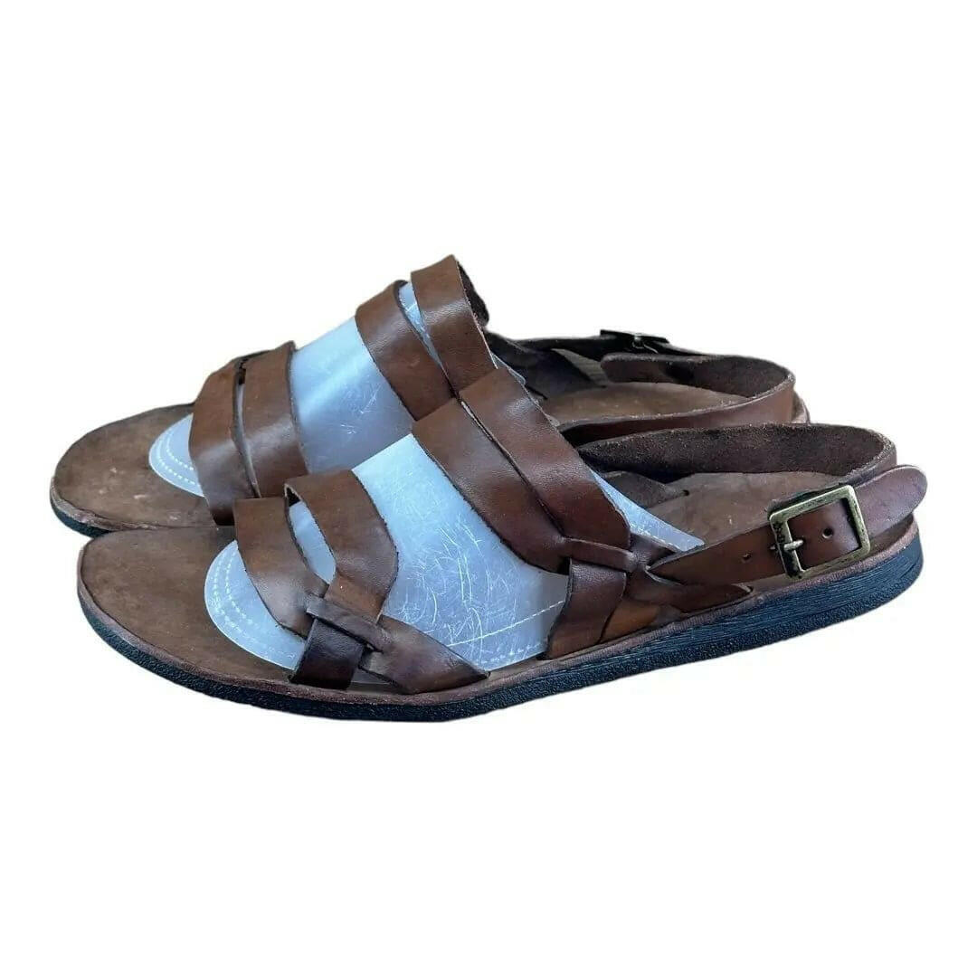 BRADOR Tiger Mahogany  Brown  Sandal Men.