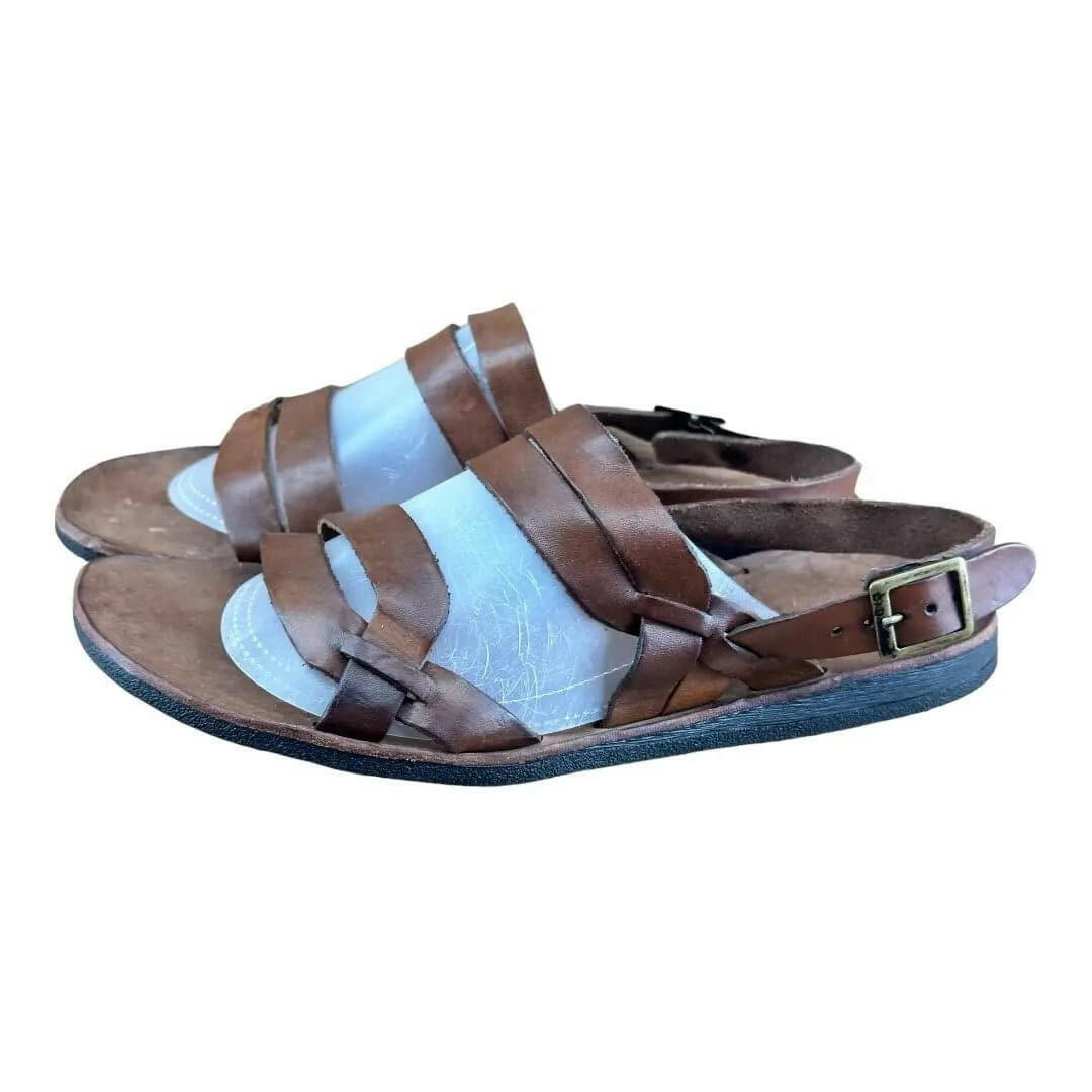 BRADOR Tiger Mahogany  Brown  Sandal Men.