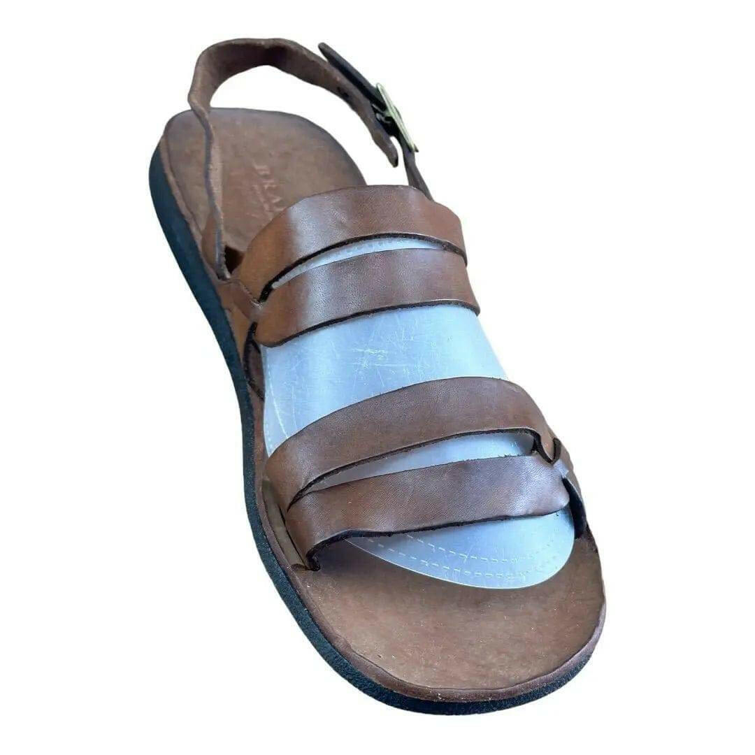 BRADOR Tiger Mahogany Brown Sandal Men - AZINIBRADOR