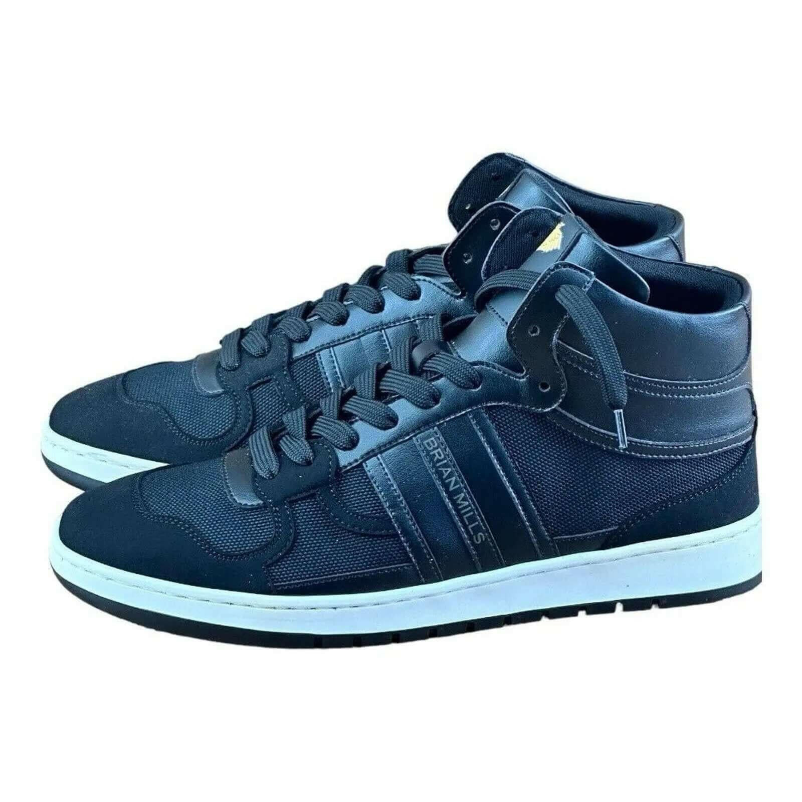 BRIAN MILLS Black High top sneakers  Fashion   Men.