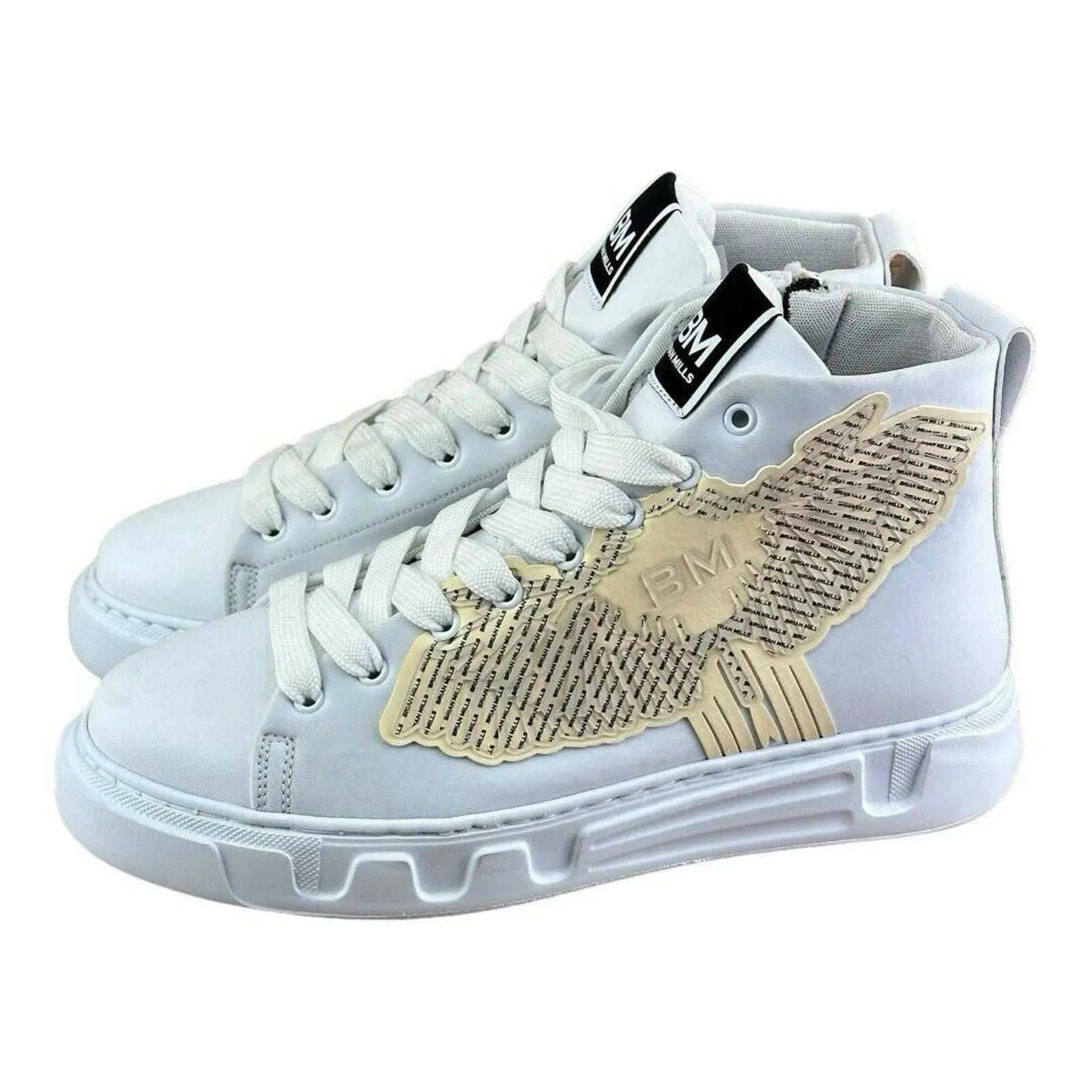 BRIAN MILLS Eagle  High top Fashion Sneakers Men.