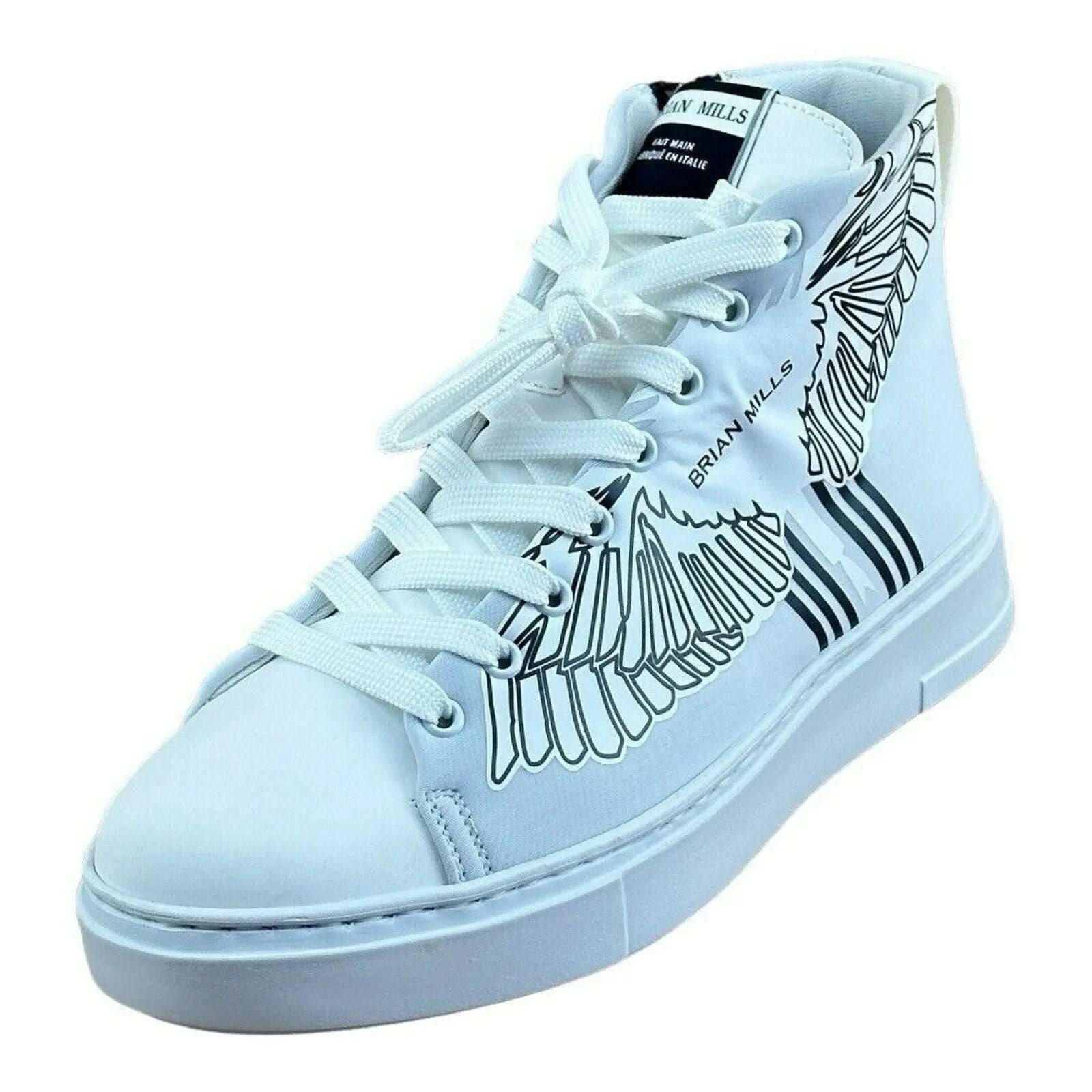 BRIAN MILLS  Fashion Eagle  High top  Sneakers Men.