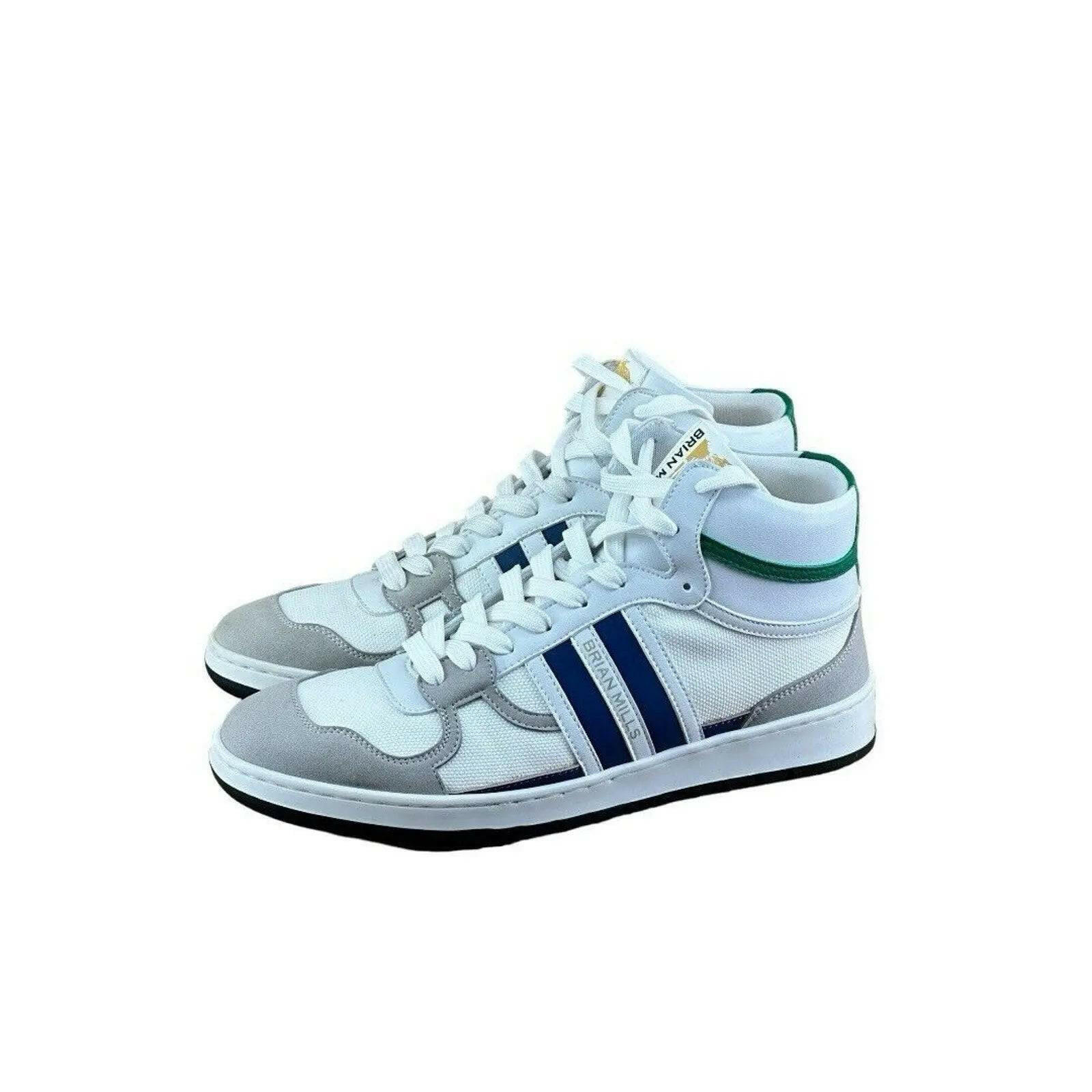 BRIAN MILLS  White High top sneakers  Fashion   Men.