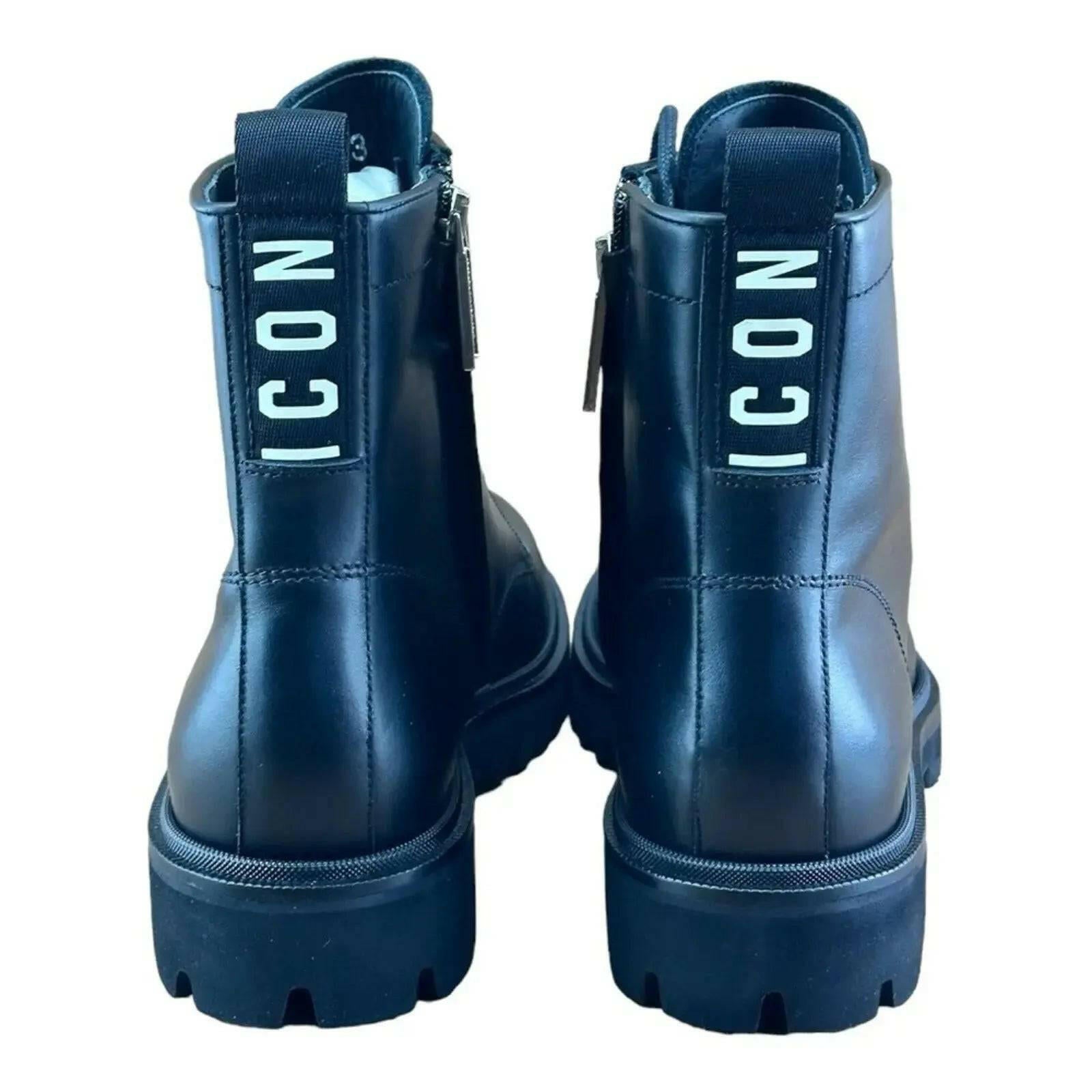 DSQUARED2 BE ICON IN COMBAT  ANKLE BOOT MEN.