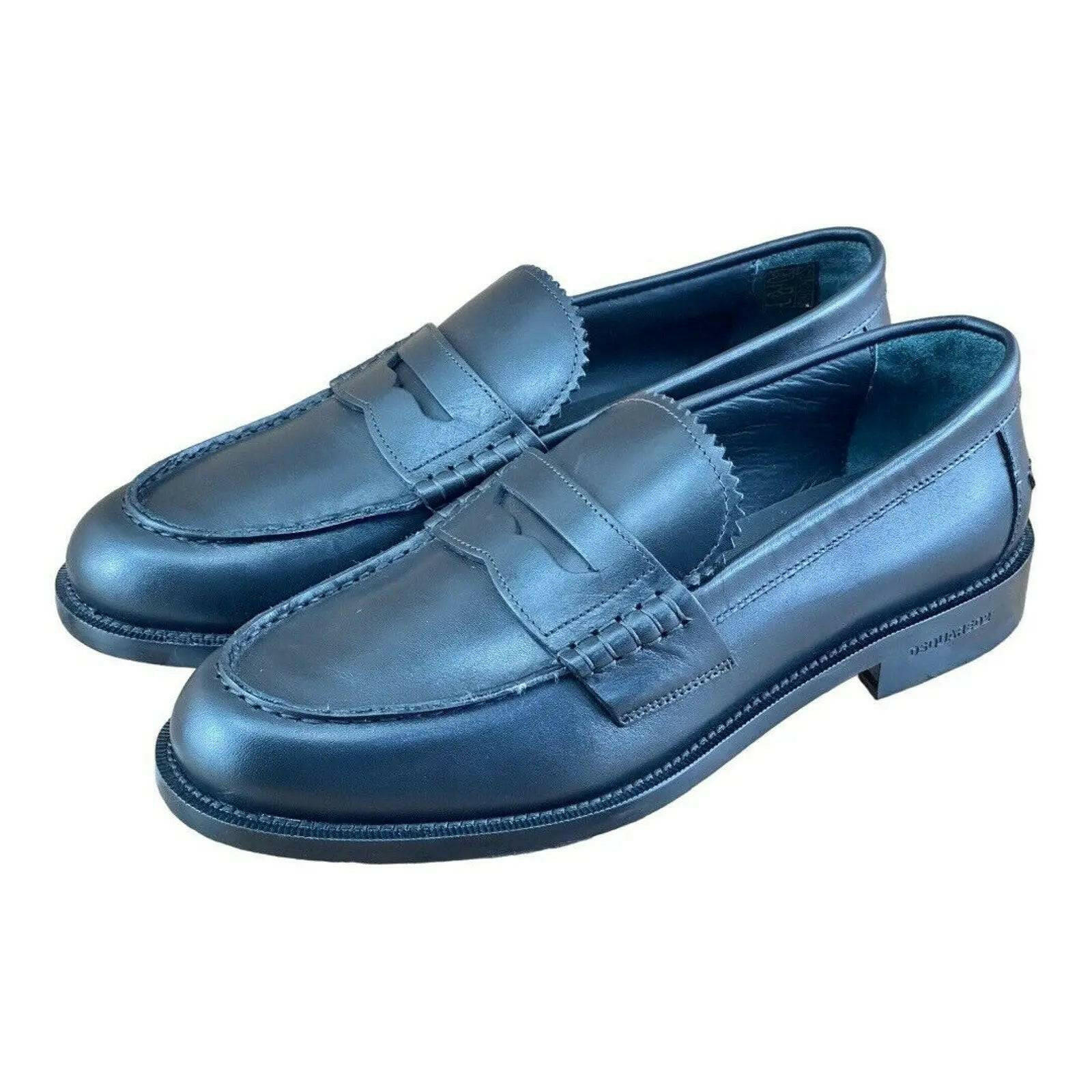 DSQUARED2 BEAU PENNY LOAFERS MEN (BLACK).