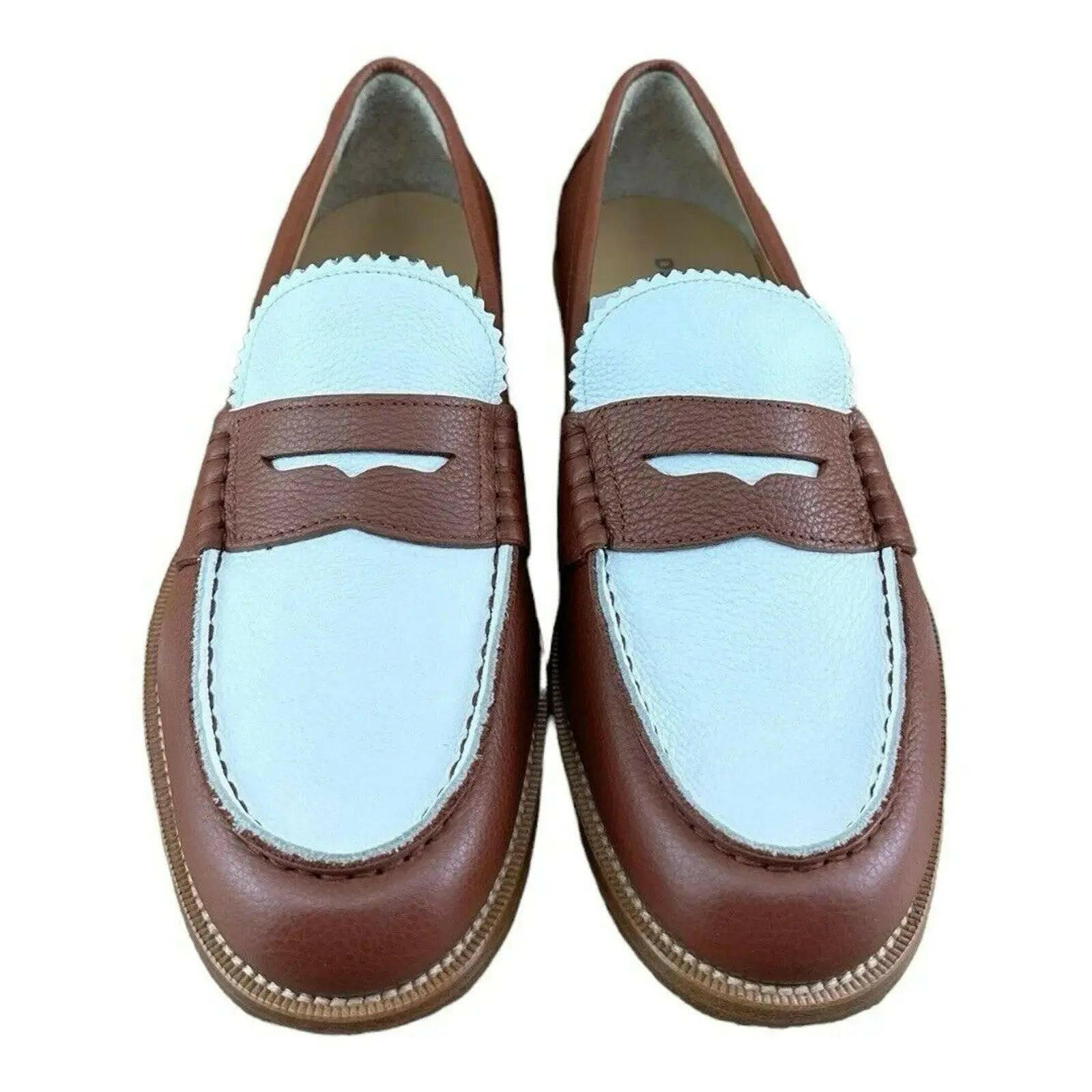 DSQUARED2 BEAU PENNY LOAFERS MEN ( Brown white).