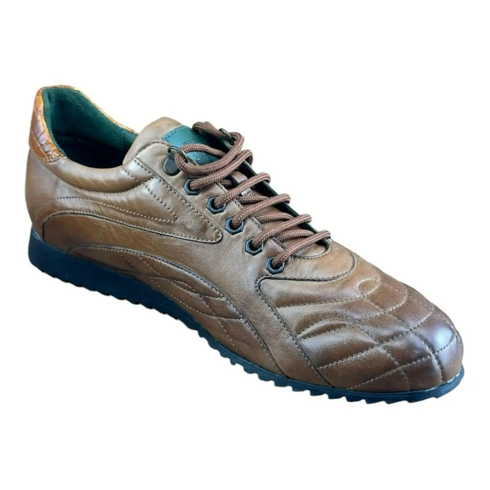 Galizio Torresi Men Sneaker FOUL PERLA Brown - AZINIGalizio Torresi