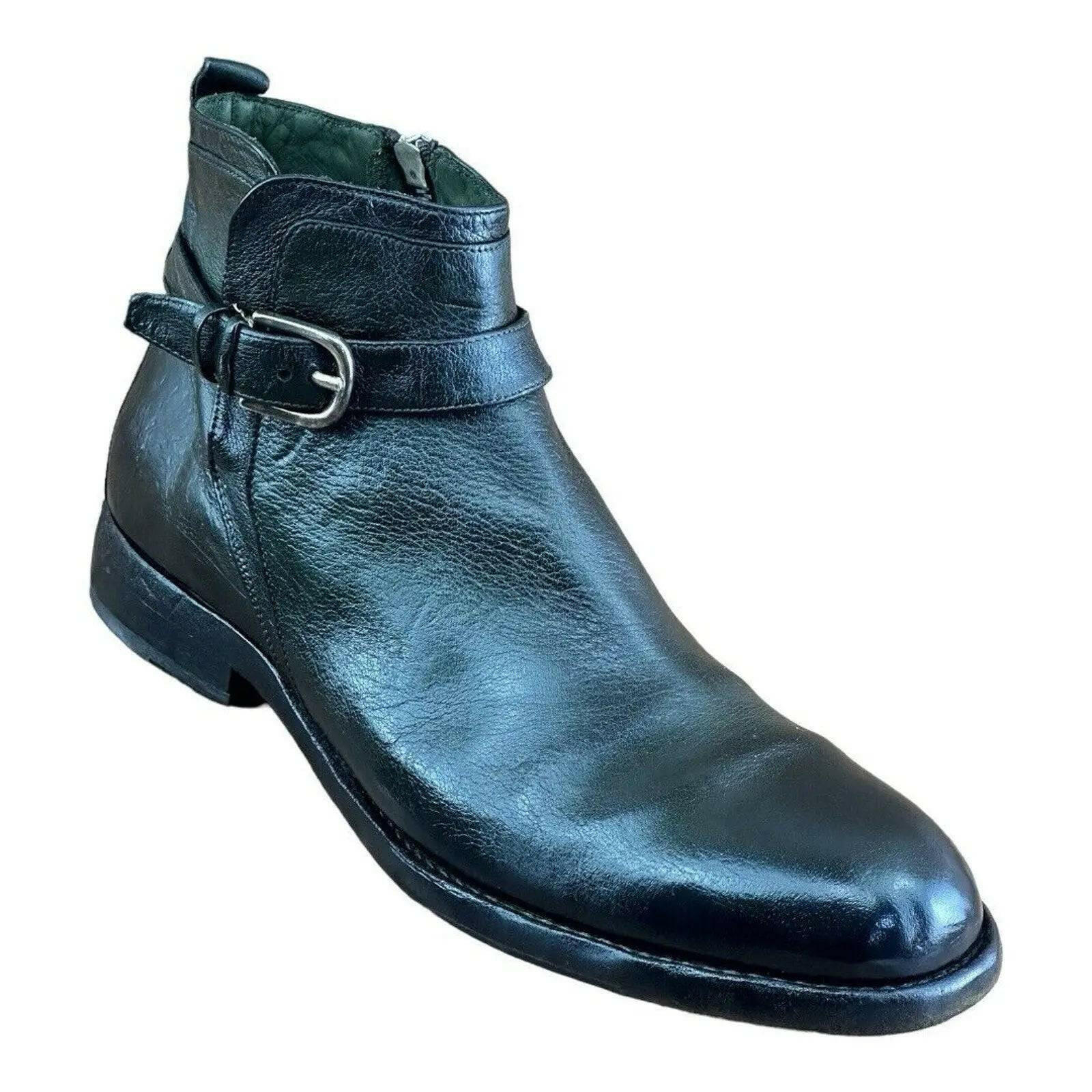 Jo Ghost Men Shoes Green Calf - SKIN LEATHER BOOT - AZINIJo Ghost