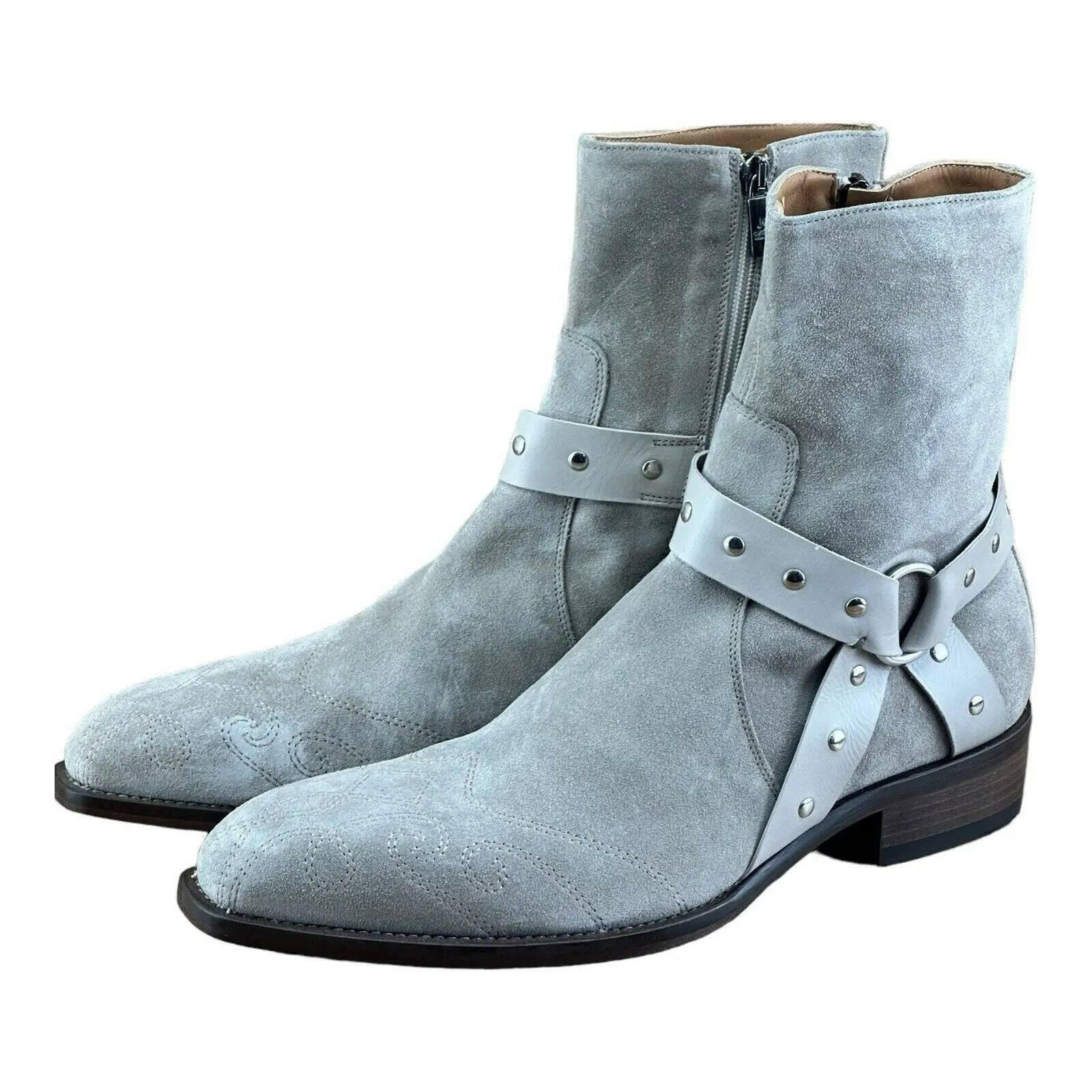 JO GHOST Men Suede Chelsea Boots - AZINIJo Ghost