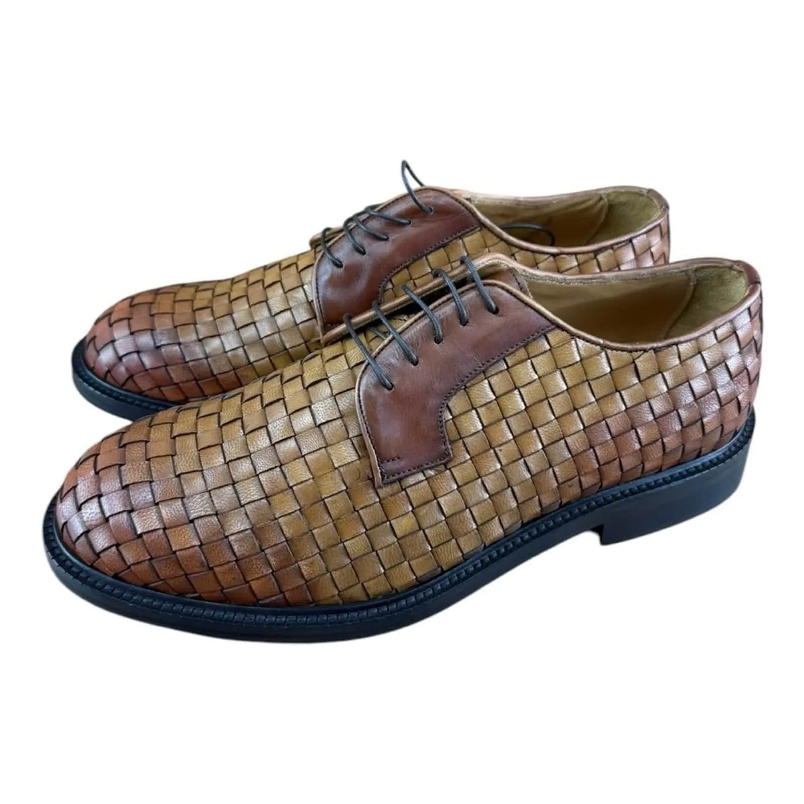 MR. COBBLER Luxury Square Brown Shoes Oxfords - AZINIMR. COBBLER