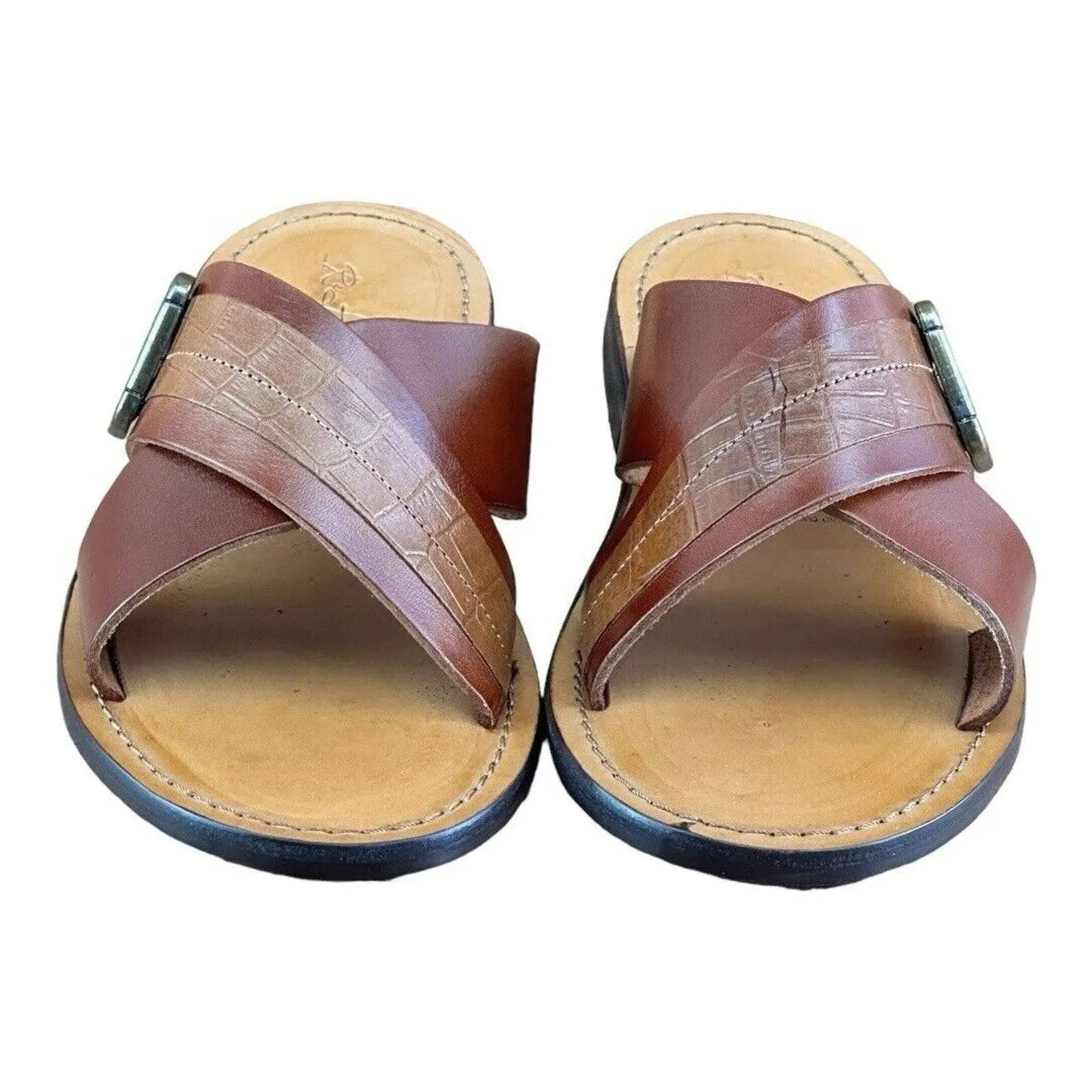 Re Ferdinando Vero Cuoio  Slides Sandals.