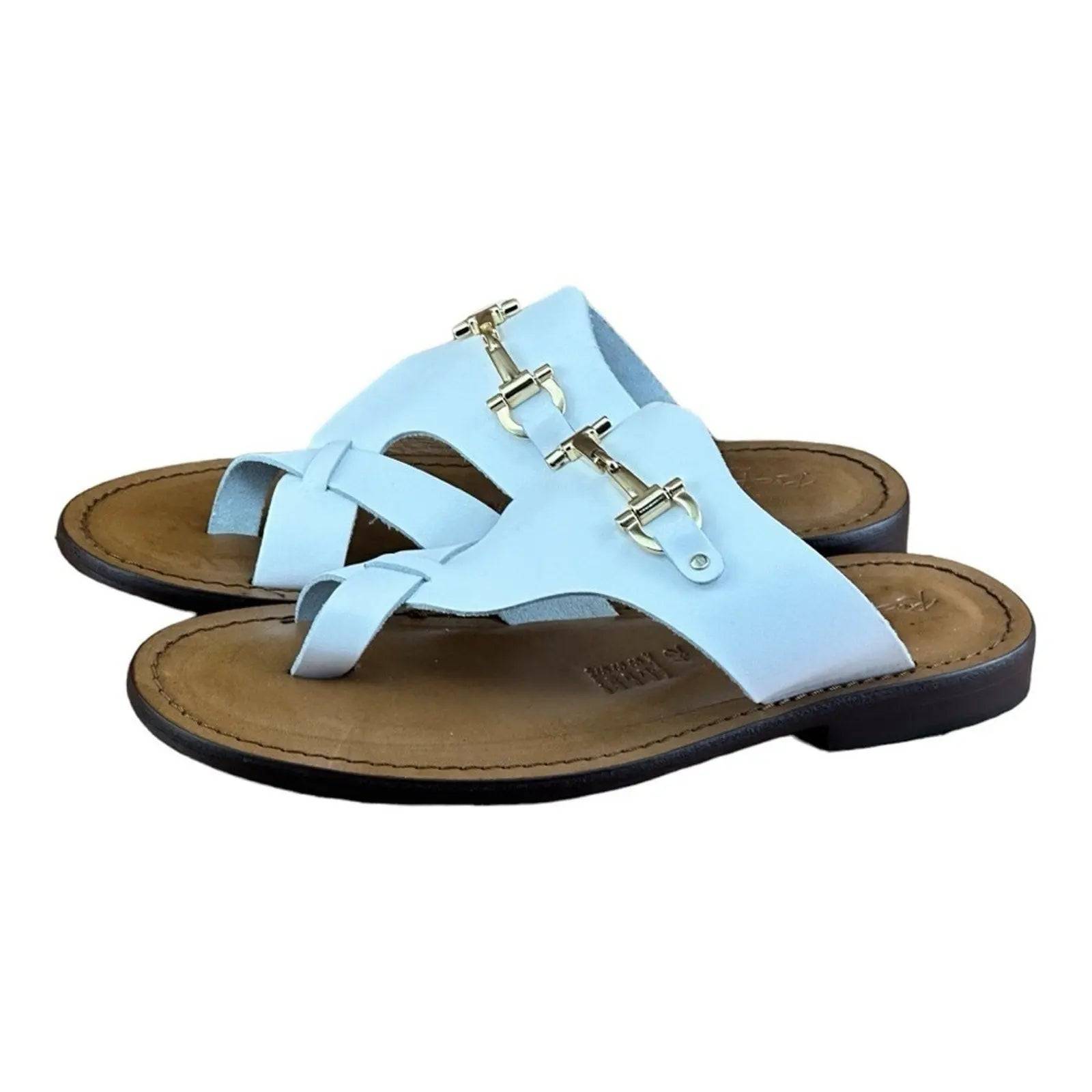 Re Ferdinando White flip flops sandal - AZINIRe Ferdinando